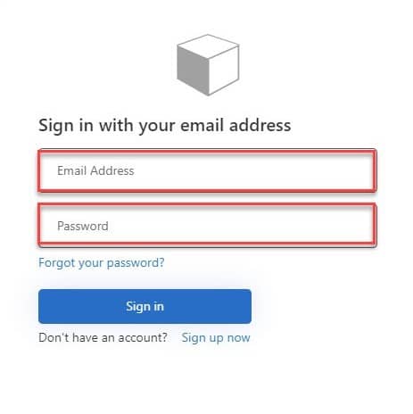 Enter your Email Address and Password then click “Sign In”