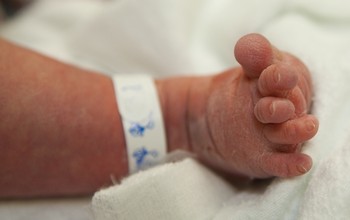 Close-up image of a newborn's feet