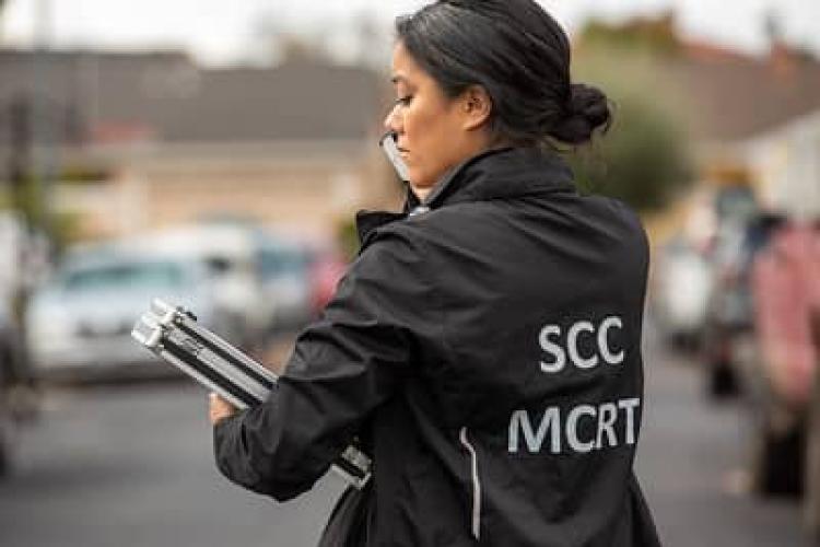 SCC MCRT team member answering a call